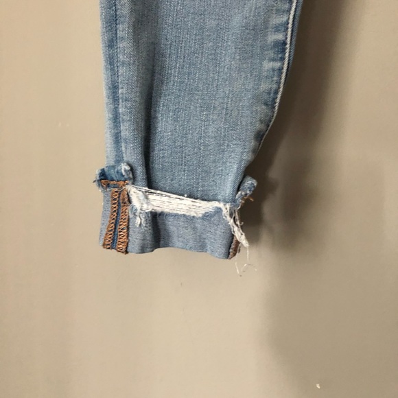 Light Blue High Rise American Eagle Jeans - Picture 3 of 7